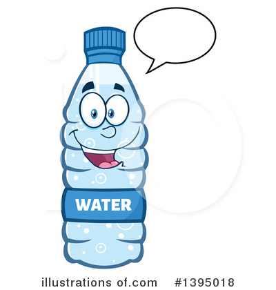 Royalty-Free (RF) Water Bottle Clipart Illustration by Hit Toon - Stock Sample #1395018