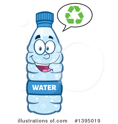 Royalty-Free (RF) Water Bottle Clipart Illustration by Hit Toon - Stock Sample #1395019