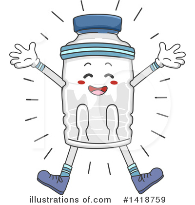 Royalty-Free (RF) Water Bottle Clipart Illustration by BNP Design Studio - Stock Sample #1418759