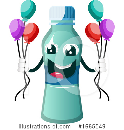 Royalty-Free (RF) Water Bottle Clipart Illustration by Morphart Creations - Stock Sample #1665549