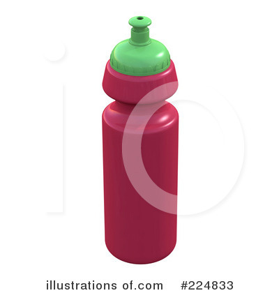 Royalty-Free (RF) Water Bottle Clipart Illustration by patrimonio - Stock Sample #224833