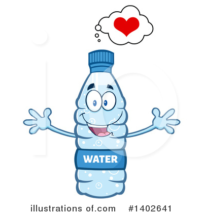 Water Bottle Clipart #1402641 by Hit Toon