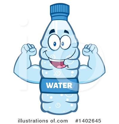 Water Bottle Clipart #1402645 by Hit Toon