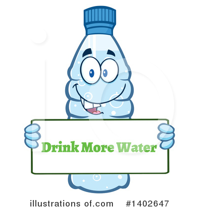 Water Bottle Clipart #1402647 by Hit Toon