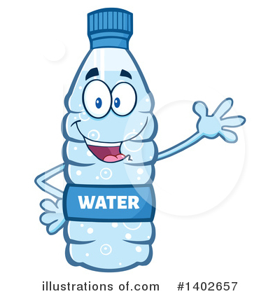 Water Bottle Clipart #1402657 by Hit Toon