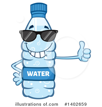 Water Bottle Clipart #1402659 by Hit Toon