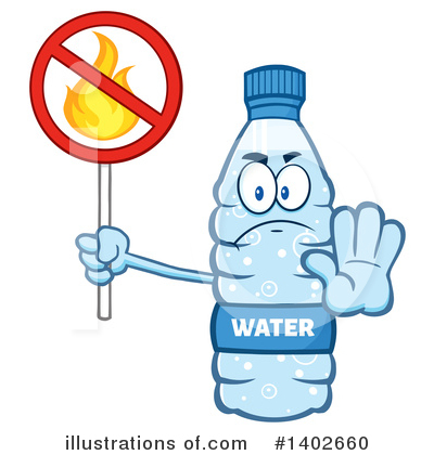 Water Bottle Clipart #1402660 by Hit Toon