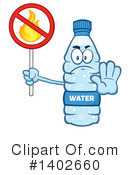 Water Bottle Mascot Clipart #1402660 by Hit Toon