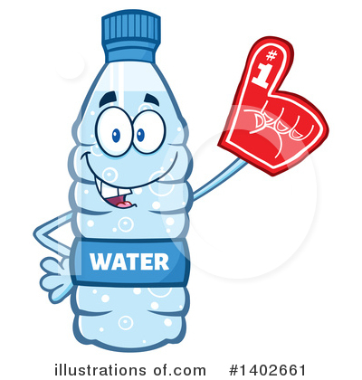 Water Bottle Clipart #1402661 by Hit Toon