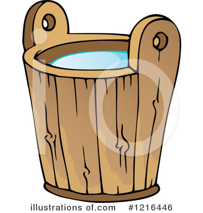 Royalty-Free (RF) Water Bucket Clipart Illustration by visekart - Stock Sample #1216446