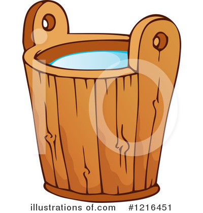 Royalty-Free (RF) Water Bucket Clipart Illustration by visekart - Stock Sample #1216451