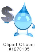 Water Drop Character Clipart #1270105 by Julos