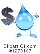 Water Drop Character Clipart #1270107 by Julos