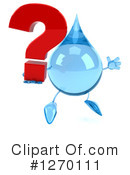 Water Drop Character Clipart #1270111 by Julos