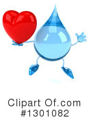 Water Drop Character Clipart #1301082 by Julos