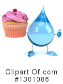 Water Drop Character Clipart #1301086 by Julos