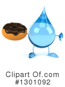Water Drop Character Clipart #1301092 by Julos