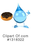 Water Drop Character Clipart #1318322 by Julos
