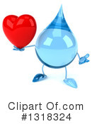 Water Drop Character Clipart #1318324 by Julos