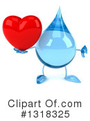 Water Drop Character Clipart #1318325 by Julos