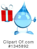 Water Drop Character Clipart #1345892 by Julos