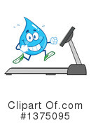 Water Drop Character Clipart #1375095 by Hit Toon