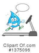 Water Drop Character Clipart #1375096 by Hit Toon
