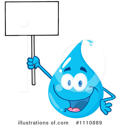 Royalty-Free (RF) Water Drop Clipart Illustration by Hit Toon - Stock Sample #1110889