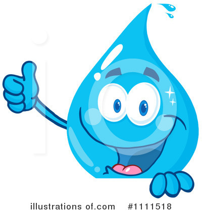 Royalty-Free (RF) Water Drop Clipart Illustration by Hit Toon - Stock Sample #1111518