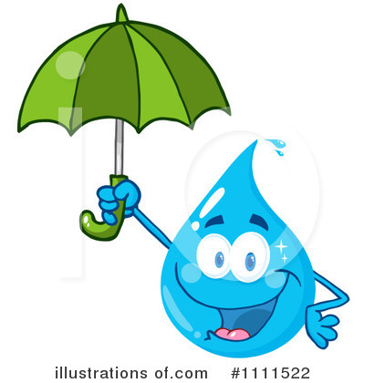 Royalty-Free (RF) Water Drop Clipart Illustration by Hit Toon - Stock Sample #1111522