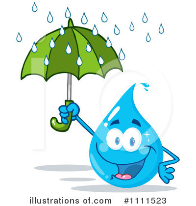 Royalty-Free (RF) Water Drop Clipart Illustration by Hit Toon - Stock Sample #1111523