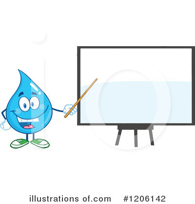 Royalty-Free (RF) Water Drop Clipart Illustration by Hit Toon - Stock Sample #1206142