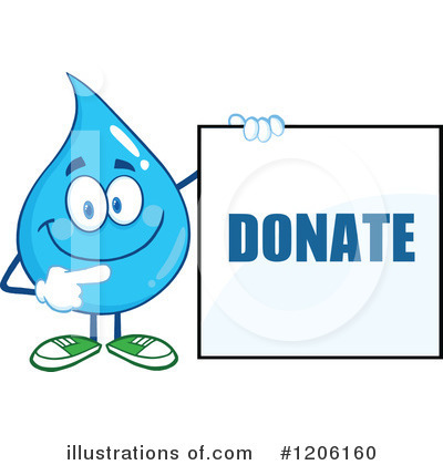 Royalty-Free (RF) Water Drop Clipart Illustration by Hit Toon - Stock Sample #1206160