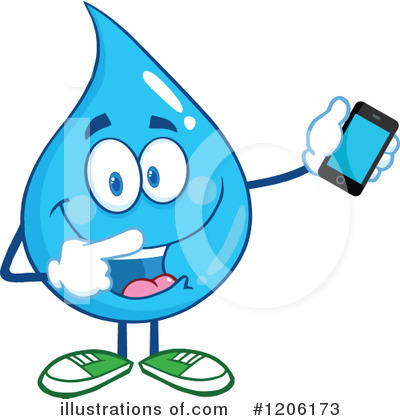 Cell Phone Clipart #1206173 by Hit Toon