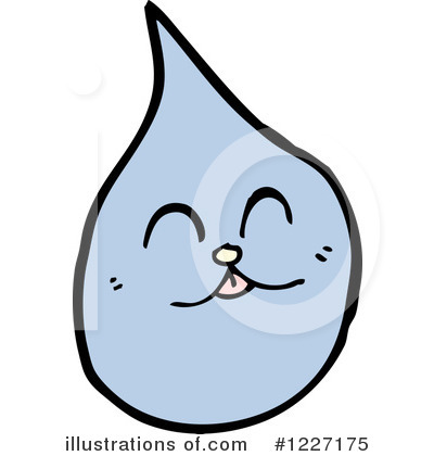 Royalty-Free (RF) Water Drop Clipart Illustration by lineartestpilot - Stock Sample #1227175