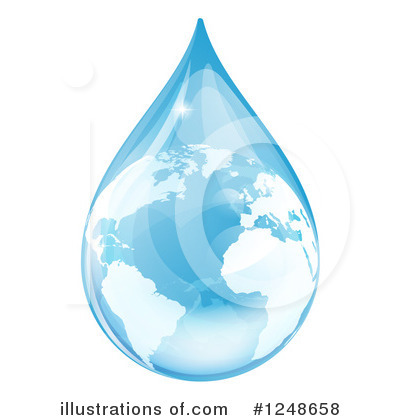 Waterdrop Clipart #1248658 by AtStockIllustration