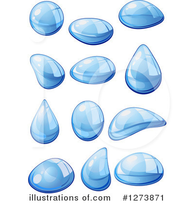 Royalty-Free (RF) Water Drop Clipart Illustration by Vector Tradition SM - Stock Sample #1273871