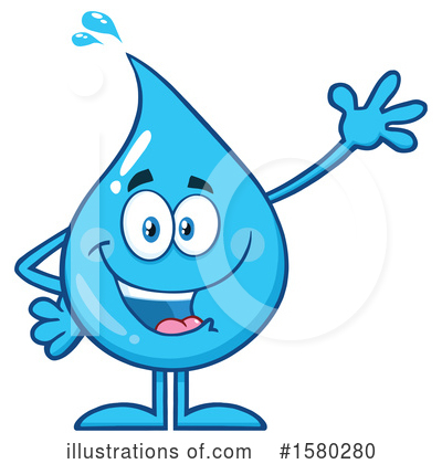 Waterdrops Clipart #1580280 by Hit Toon