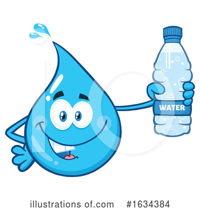 Royalty-Free (RF) Water Drop Clipart Illustration by Hit Toon - Stock Sample #1634384