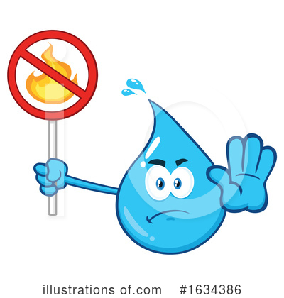 Royalty-Free (RF) Water Drop Clipart Illustration by Hit Toon - Stock Sample #1634386