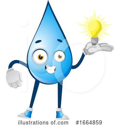 Royalty-Free (RF) Water Drop Clipart Illustration by Morphart Creations - Stock Sample #1664859