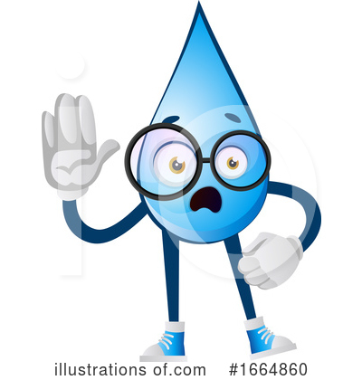 Royalty-Free (RF) Water Drop Clipart Illustration by Morphart Creations - Stock Sample #1664860