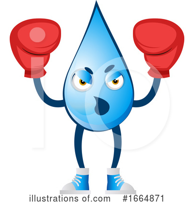 Royalty-Free (RF) Water Drop Clipart Illustration by Morphart Creations - Stock Sample #1664871