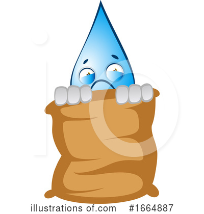 Royalty-Free (RF) Water Drop Clipart Illustration by Morphart Creations - Stock Sample #1664887