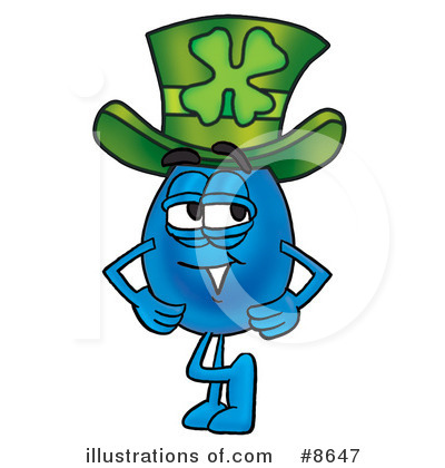 Royalty-Free (RF) Water Drop Clipart Illustration by Mascot Junction - Stock Sample #8647