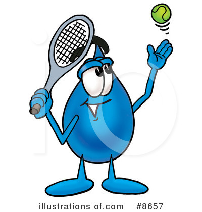 Royalty-Free (RF) Water Drop Clipart Illustration by Mascot Junction - Stock Sample #8657