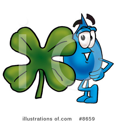 Royalty-Free (RF) Water Drop Clipart Illustration by Mascot Junction - Stock Sample #8659