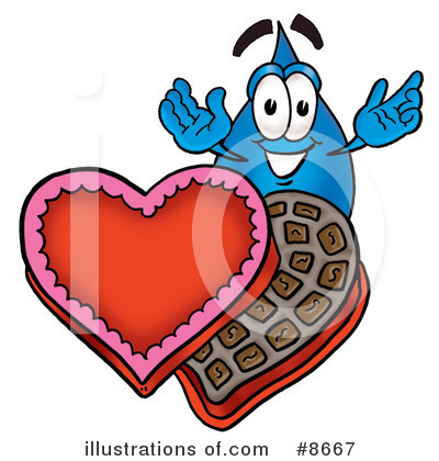 Royalty-Free (RF) Water Drop Clipart Illustration by Mascot Junction - Stock Sample #8667