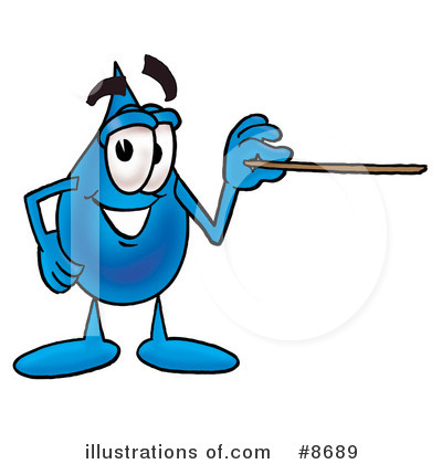 Royalty-Free (RF) Water Drop Clipart Illustration by Mascot Junction - Stock Sample #8689