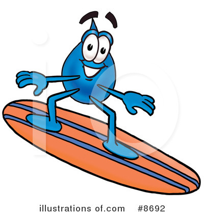Royalty-Free (RF) Water Drop Clipart Illustration by Mascot Junction - Stock Sample #8692
